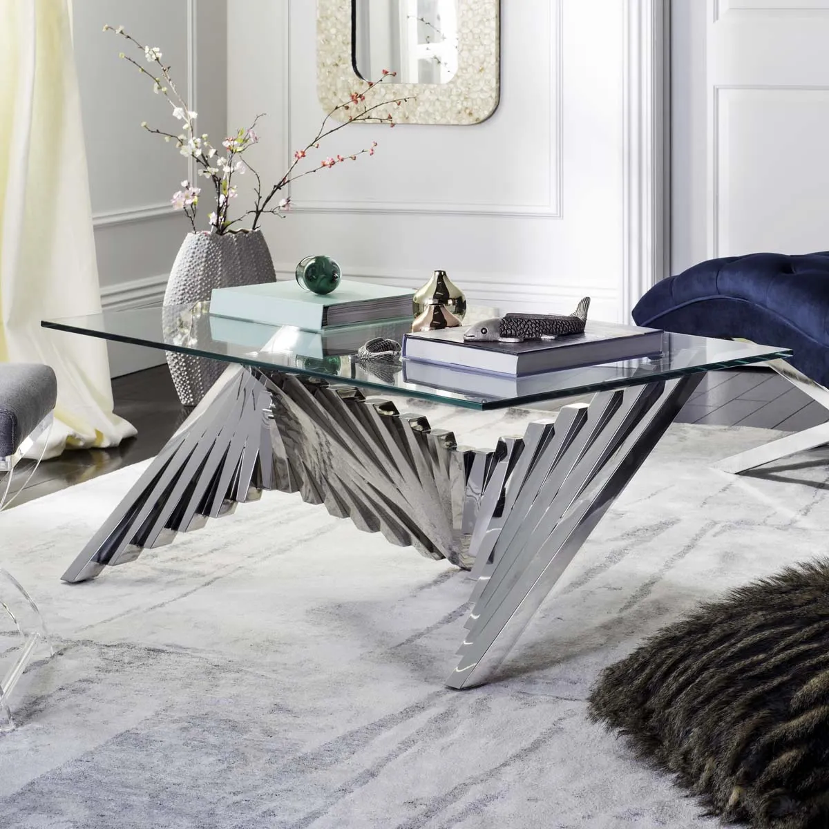 Safavieh Couture Ionna Metal Coffee Table, FOX9077