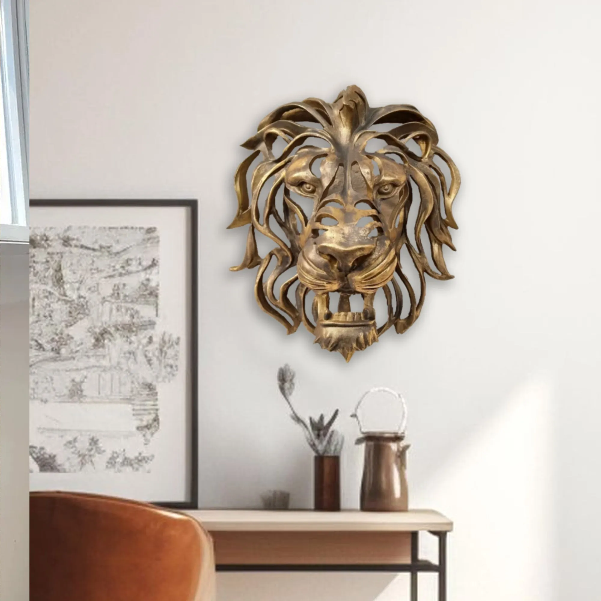 Sculpted Safari King Wall Mount