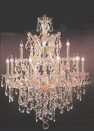 Set of 2-1 Large Foyer/Entryway Maria Theresa Empress Crystal (Tm) Chandeliers Lighting! H 60" W 52" and 1 Chandelier Crystal Lighting H30" X W28" - B12/2756/36 1   21532/12 1