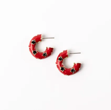 SM Red&Black Justine Earring