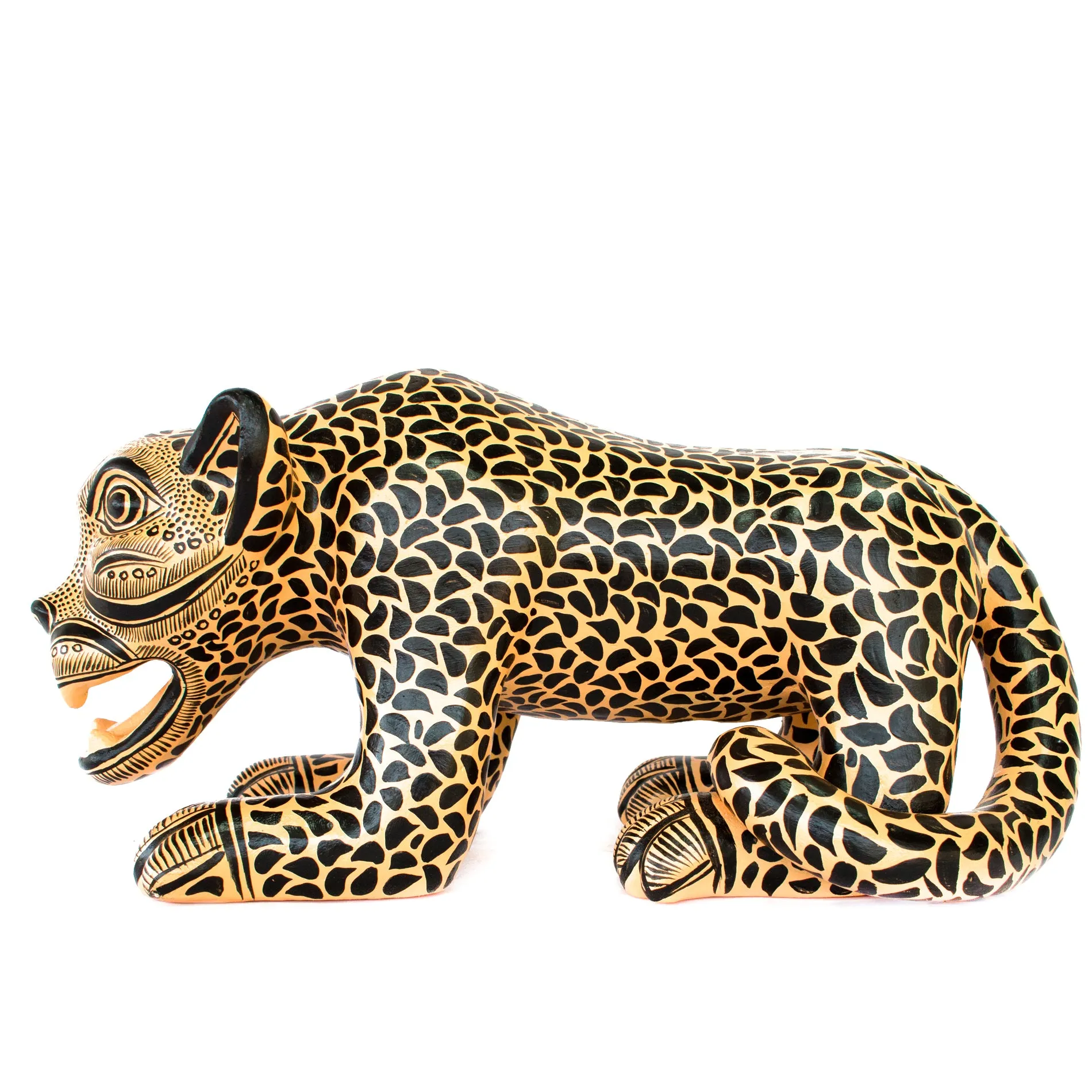Small Jaguar with open Jaws, Chiapas Pottery