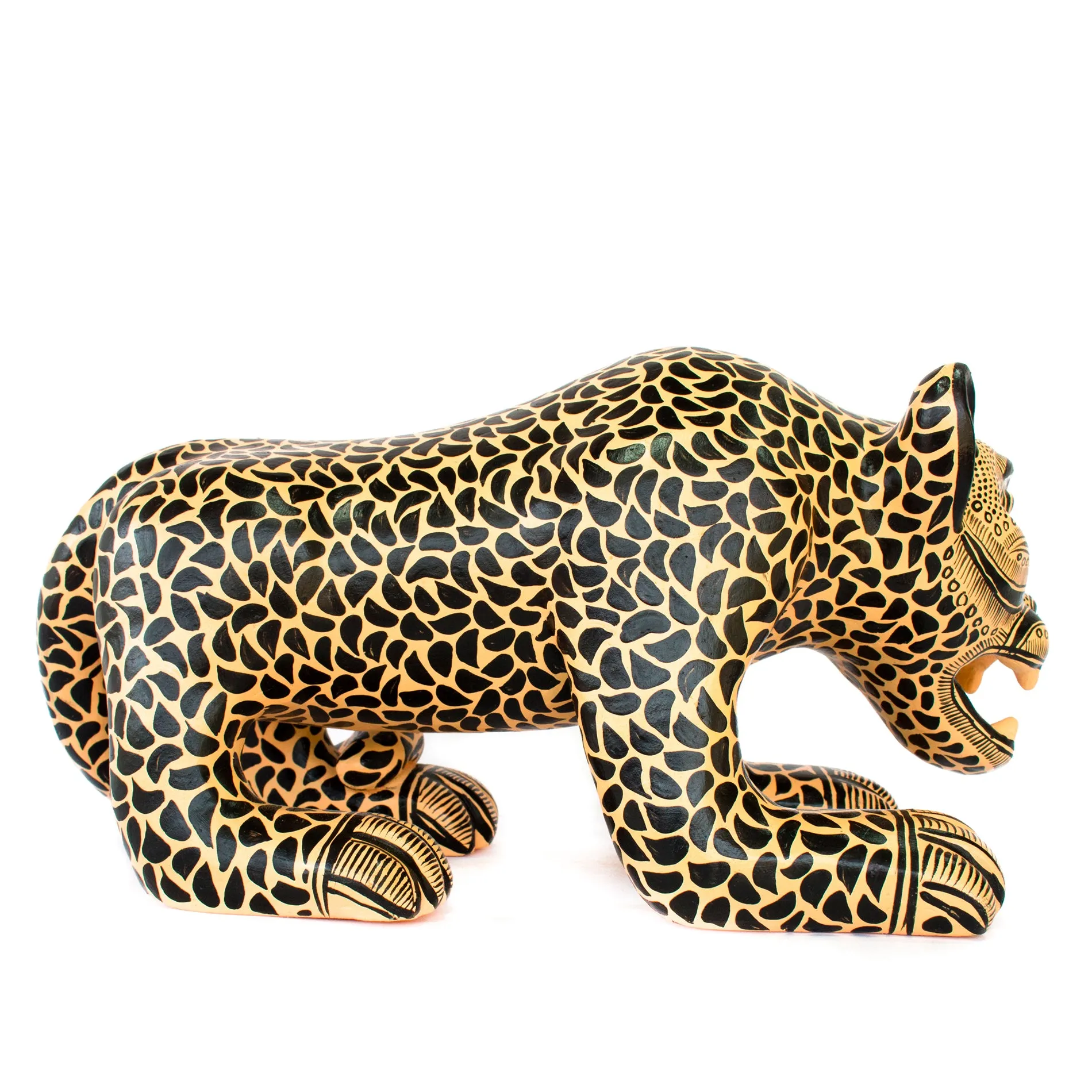 Small Jaguar with open Jaws, Chiapas Pottery