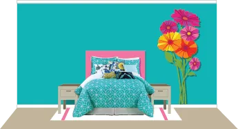 Spring Bouquet Paint-by-Number Mural