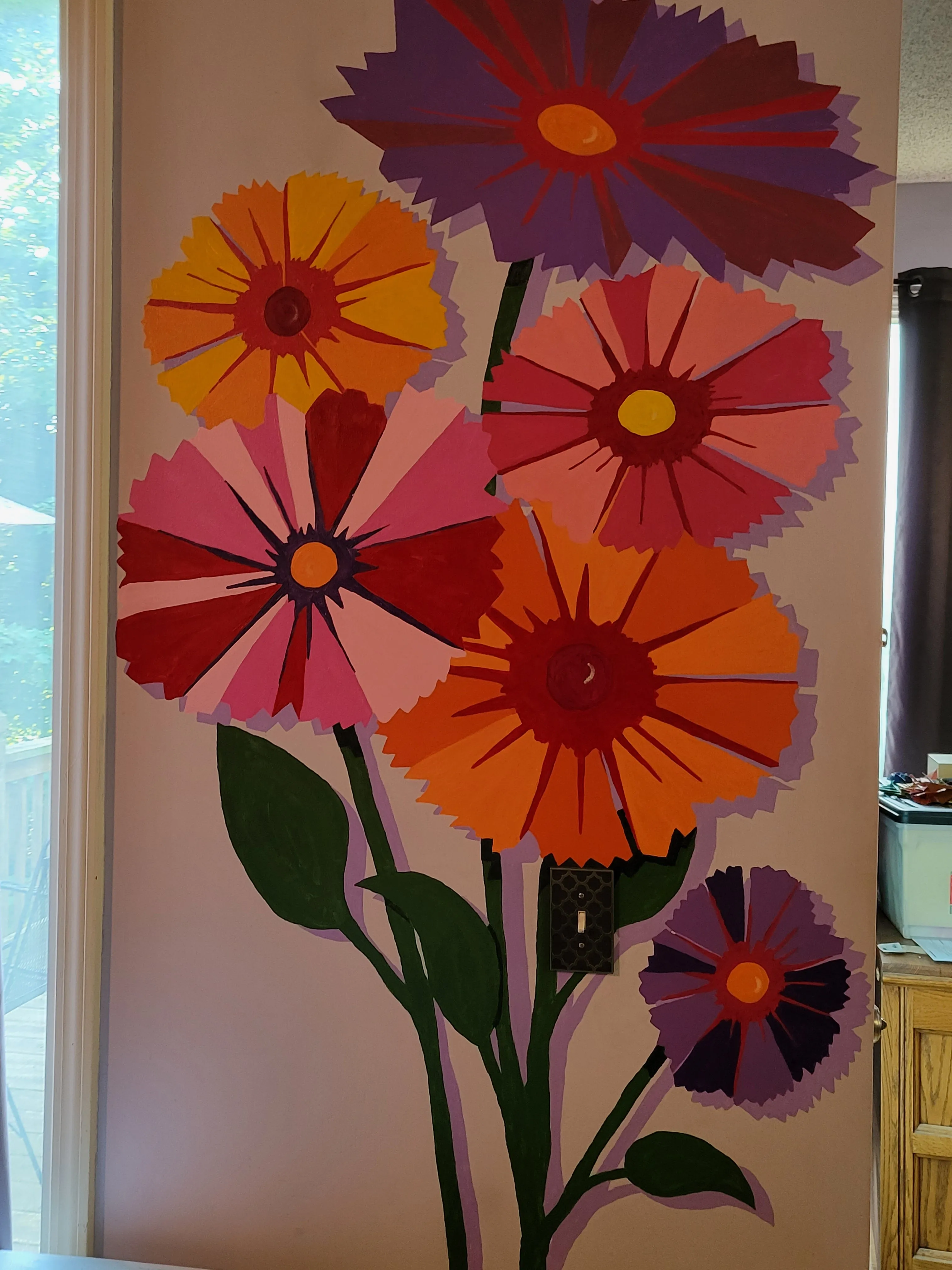 Spring Bouquet Paint-by-Number Mural