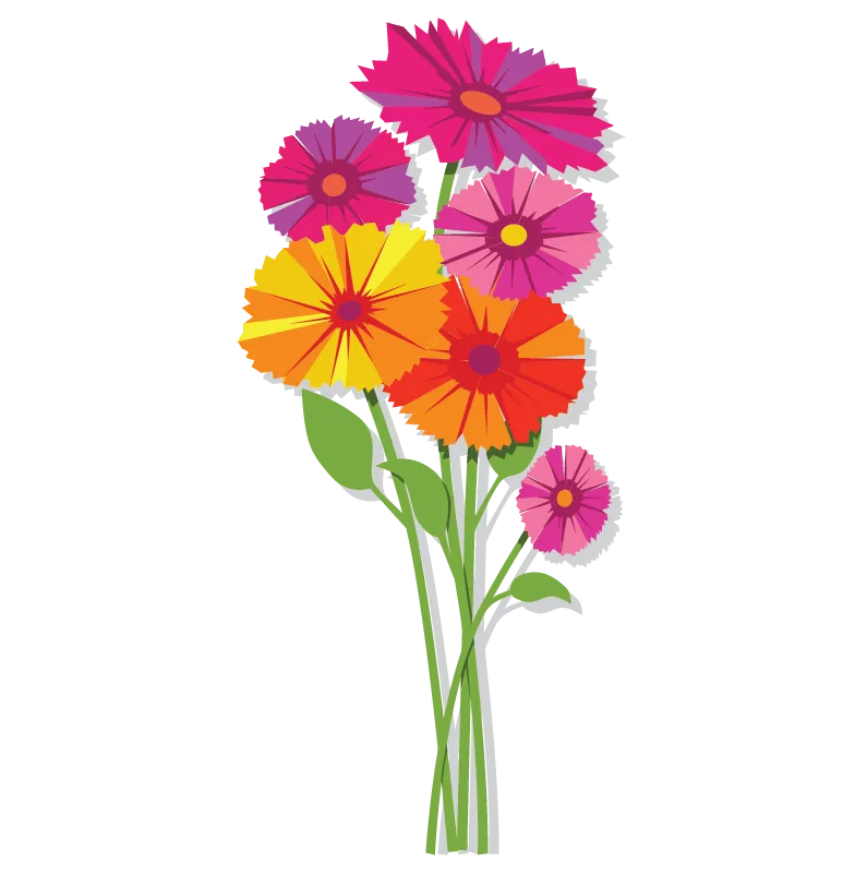 Spring Bouquet Paint-by-Number Mural