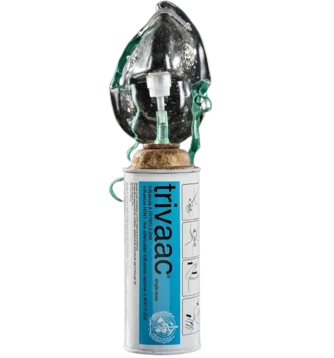 Trivaac Inhalation Vaccine HPM Spray Paint Can Sculpture by by Eddie Colla